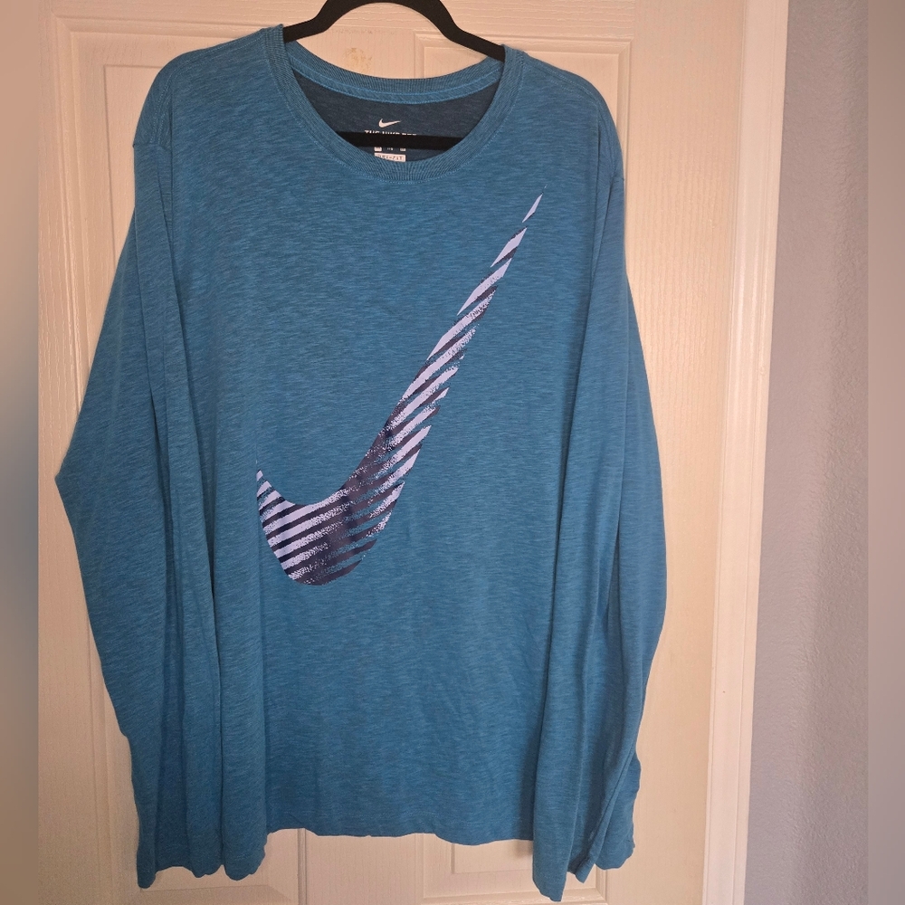 Nike Blue Long Sleeve Shirt